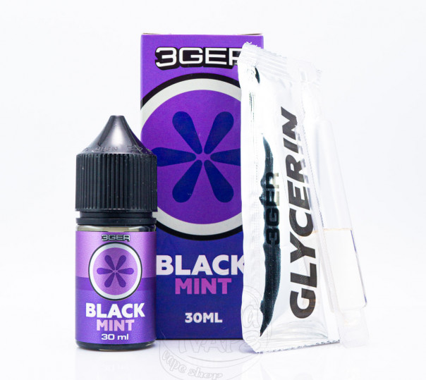 Жидкость 3Ger Salt Black Mint 30ml 50mg со вкусом смородины с ментолом (набор компонентов)