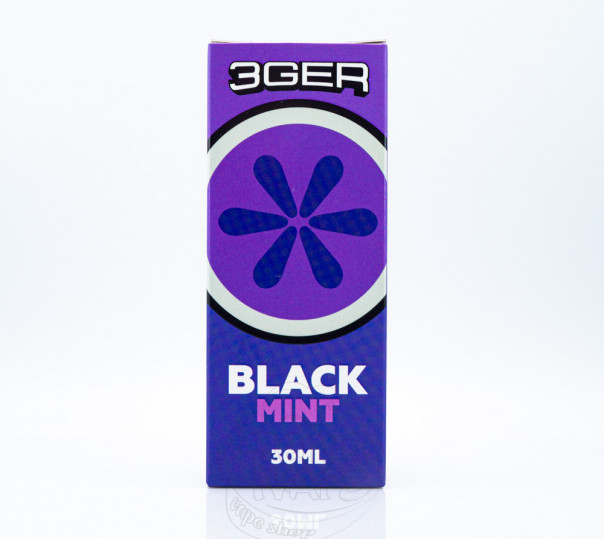 Рідина 3Ger Salt Black Mint 30ml 30mg зі смаком смородини з ментолом (набір компонентів)