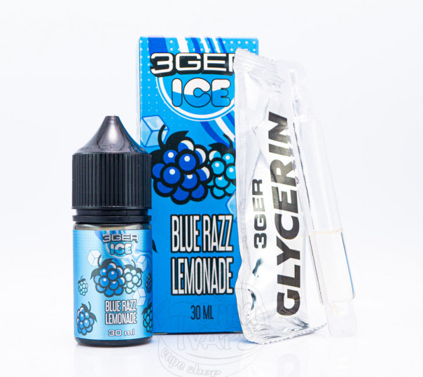 Жидкость 3Ger Salt Blue Razz Lemonade 30ml 50mg со вкусом лимонада с голубой малиной (набор компонентов)