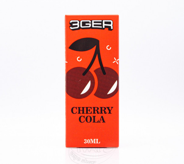 Жидкость 3Ger Salt Cherry Cola 30ml 30mg со вкусом вишневой кока-колы (набор компонентов)