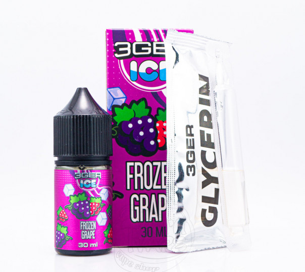 Жидкость 3Ger Salt Frozen Grape 30ml 30mg со вкусом винограда с холодком (набор компонентов)