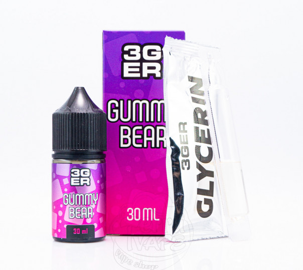 Жидкость 3Ger Salt Gummy Bear 30ml 50mg со вкусом желейных мишек (набор компонентов)