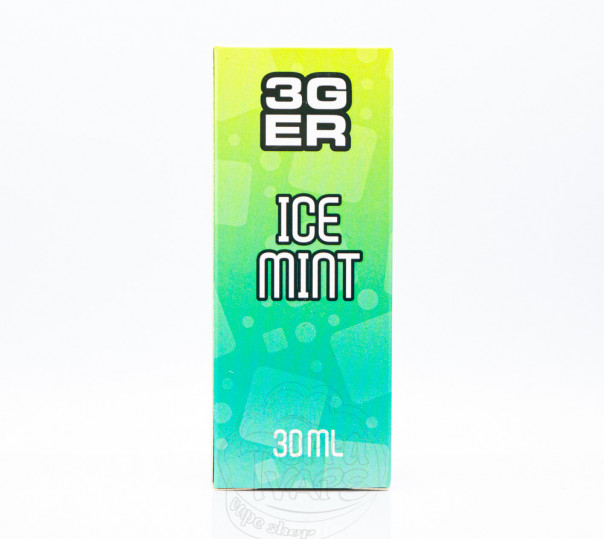 Жидкость 3Ger Salt Ice Mint 30ml 30mg со вкусом мятной жвачки (набор компонентов)