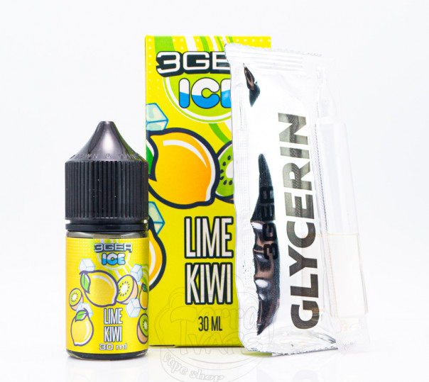 Рідина 3Ger Salt Lime Kiwi 30ml 30mg зі смаком ківі та лайму (набір компонентів)