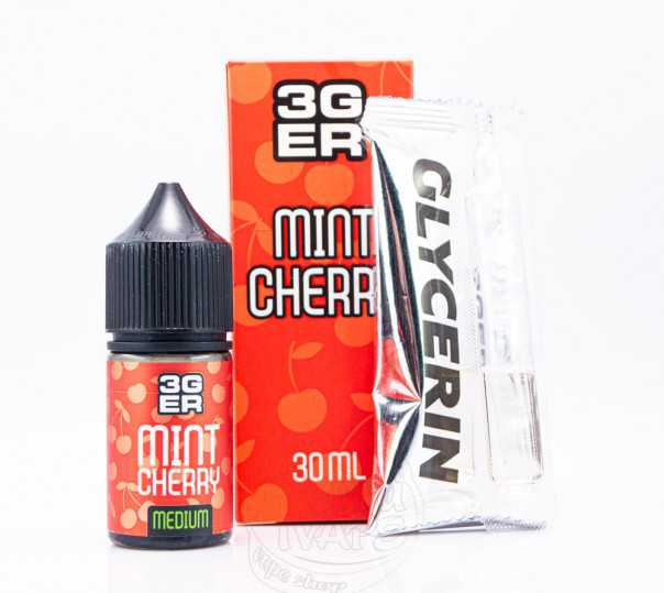 Жидкость 3Ger Salt Mint Cherry 30ml 50mg со вкусом вишни с мятой (набор компонентов)