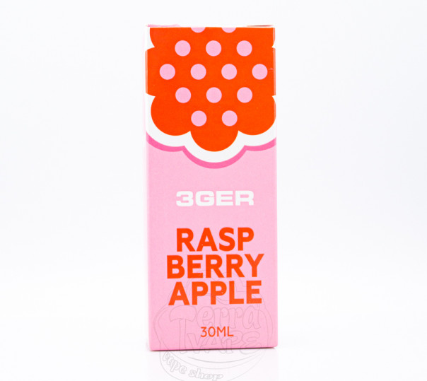 Жидкость 3Ger Salt Raspberry Apple 30ml 30mg со вкусом малины и яблока (набор компонентов)