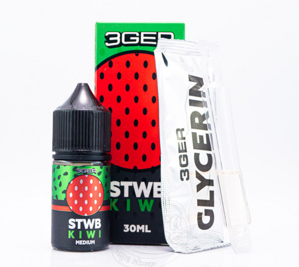 Жидкость 3Ger Salt Strawberry Kiwi 30ml 30mg со вкусом клубники и киви (набор компонентов)