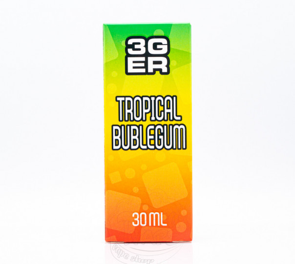 Жидкость 3Ger Salt Tropical Bubblegum 30ml 50mg со вкусом фруктовой жвачки (набор компонентов)