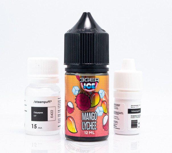 Рідина 3Ger Salt Mango Lychee 30ml 50mg зі смаком манго та лічі (набір компонентів)