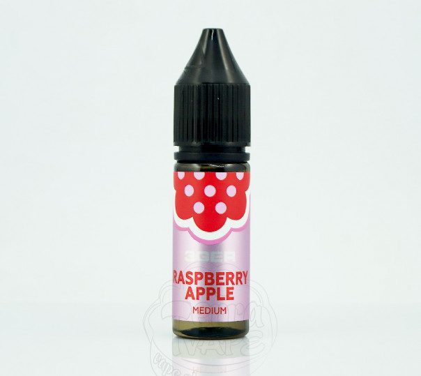 Рідина 3Ger Salt Raspberry Apple 15ml 50mg на сольовому нікотині зі смаком яблука та малини