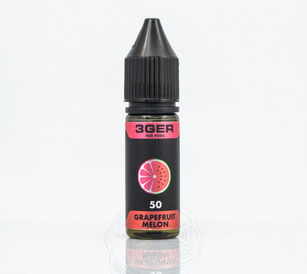 Рідина 3Ger Salt Grapefruit Melon 15ml 50mg на сольовому нікотині зі смаком грейпфрута з кавуном