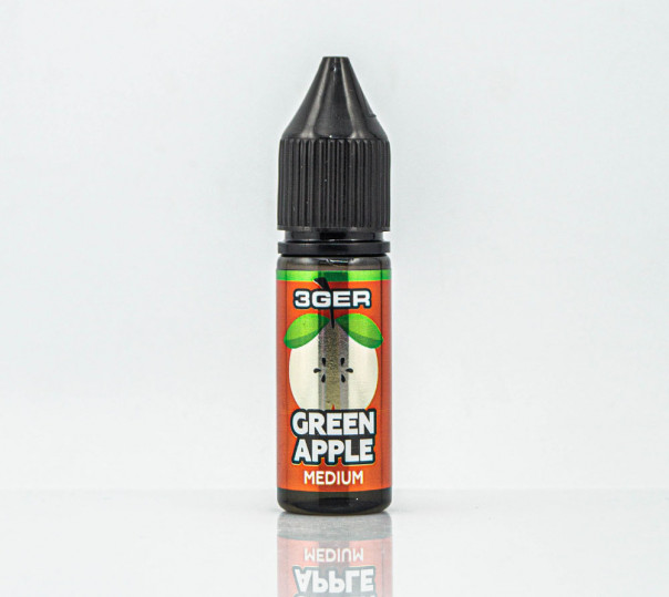 Жидкость 3Ger Salt Green Apple 15ml 50mg на солевом никотине со вкусом зеленого яблока