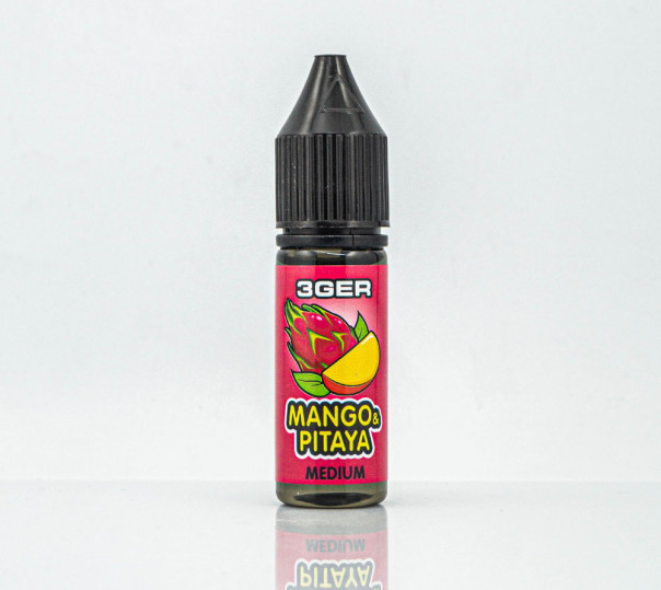 Рідина 3Ger Salt Mango & Pitaya 15ml 50mg на сольовому нікотині зі смаком манго та пітаї