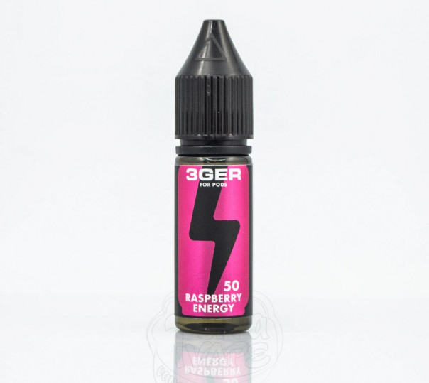 Жидкость 3Ger Salt Raspberry Energy 15ml 50mg на солевом никотине со вкусом малинового энергетика