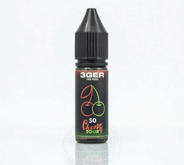 Рідина 3Ger Salt Sour Cherry 15ml 50mg на сольовому нікотині зі смаком кислої вишні