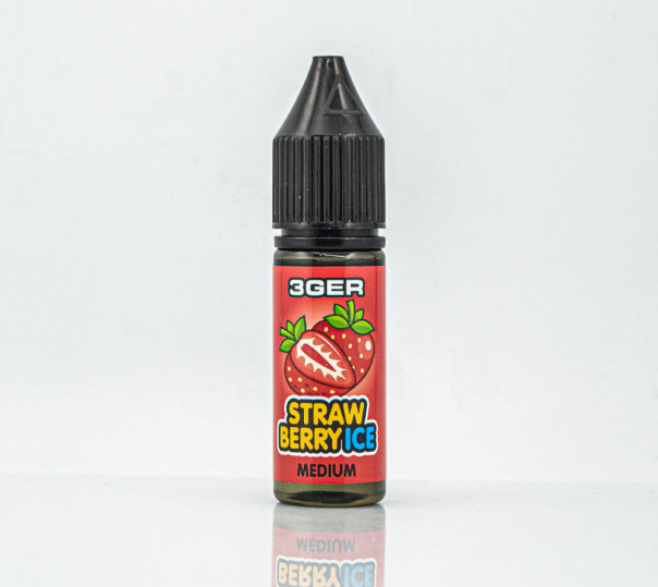 Жидкость 3Ger Salt Strawberry Ice 15ml 50mg на солевом никотине со вкусом клубники с холодком