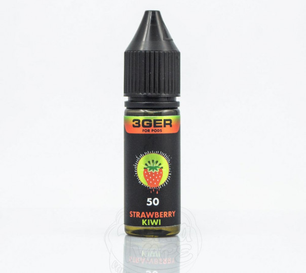 Рідина 3Ger Salt Strawberry Kiwi 15ml 50mg на сольовому нікотині зі смаком полуниці та ківі