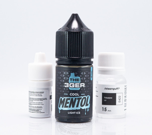 Жидкость The 3Ger New Salt Cool Menthol 30ml 50mg со вкусом ментола (набор компонентов)