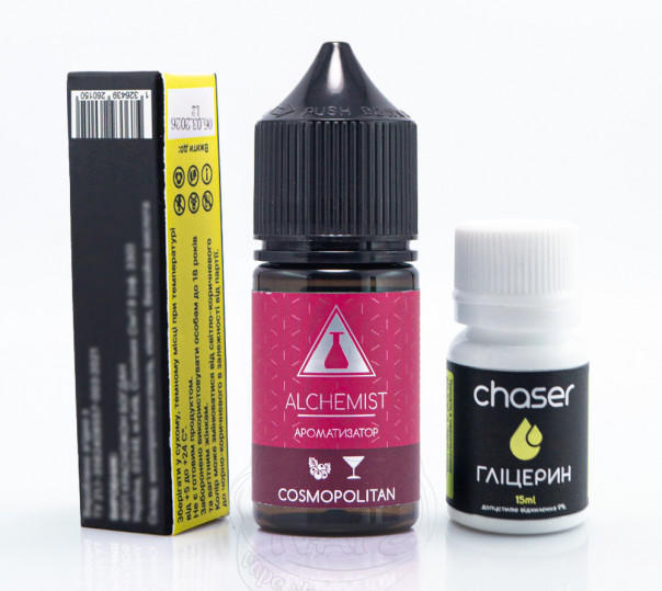Рідина Alchemist Fusion Line Salt Cosmopolitan 30ml 50mg зі смаком коктейлю Космополітан (набір компонентів)