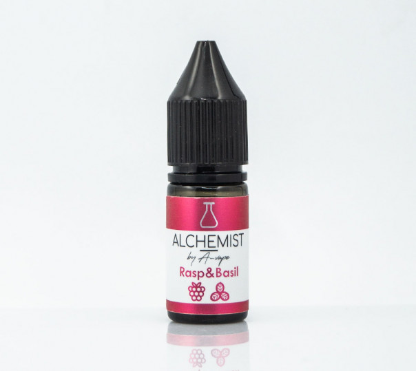 Жидкость Alchemist Salt Rasp Basil 10ml 35mg на солевом никотине со вкусом малины с базиликом