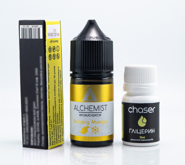 Жидкость Alchemist Salt Iceberg Mango 30ml 50mg со вкусом манго с холодком (набор компонентов)