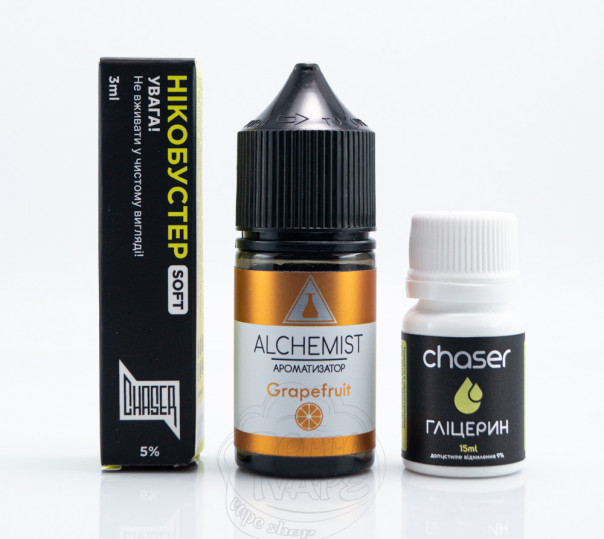 Жидкость Alchemist Salt Grapefruit 30ml 50mg со вкусом грейпфрута (набор компонентов)