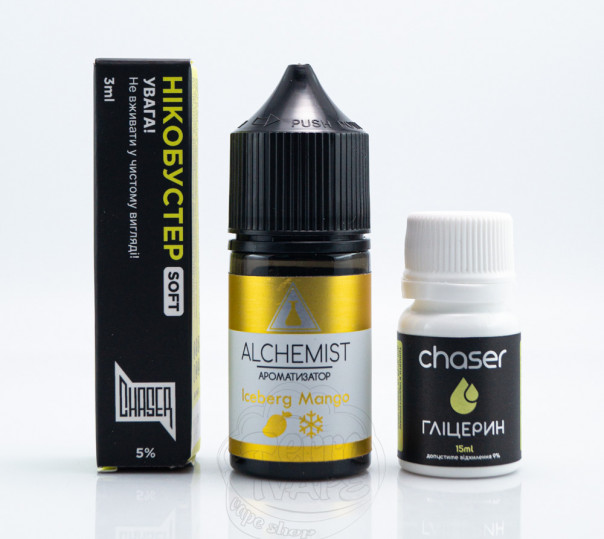 Жидкость Alchemist Salt Iceberg Mango 30ml 50mg со вкусом манго с холодком (набор компонентов)