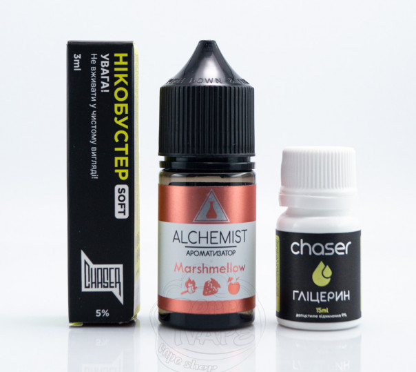 Жидкость Alchemist Salt Marshmellow 30ml 50mg со вкусом маршмеллоу (набор компонентов)