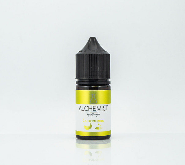 Жидкость Alchemist Salt Cubananna 30ml 35mg на солевом никотине со вкусом табачки с бананом