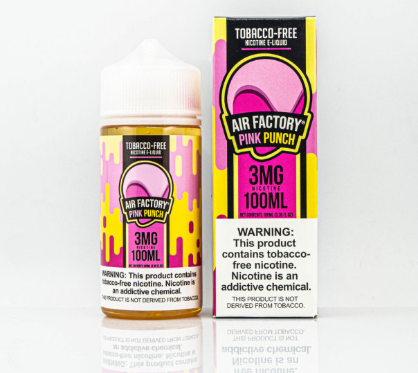 Жидкость Air Factory Organic Pink Punch 100ml 3mg на органическом никотине