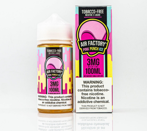 Жидкость Air Factory Organic Pink Punch Ice 100ml 3mg на органическом никотине