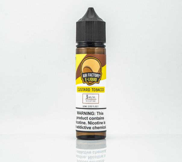 Рідина Air Factory Organic Custard Tobacco 60ml 3mg на органічному нікотині