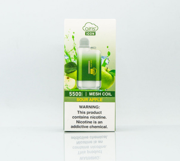 Airis Icon 5500 Sour Apple (Кисле яблуко) Одноразовий POD