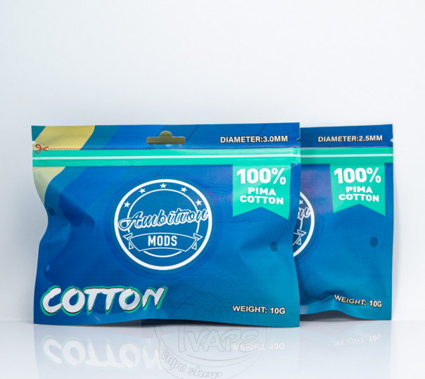 Вата для вейпа Ambition Mods Cotton (3mm/2.5mm)