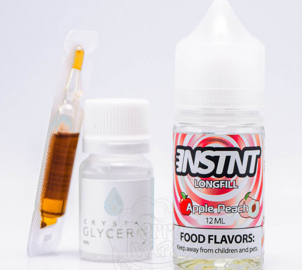 Рідина INSTNT Salt Apple Peach 30ml 50mg зі смаком яблука та персика (набір компонентів)