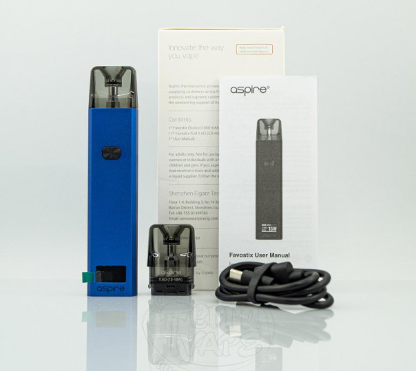 Aspire Favostix Pod Kit 1000mAh Многоразовая POD система