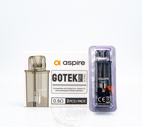 Картридж Aspire GoTek Pod Cartridge для многоразовой POD системы Gotek X, S, Pro, X 2 Kit 4.5ml