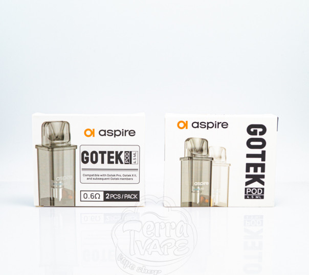 Картридж Aspire GoTek Pod Cartridge для многоразовой POD системы Gotek X, S, Pro, X 2 Kit 4.5ml