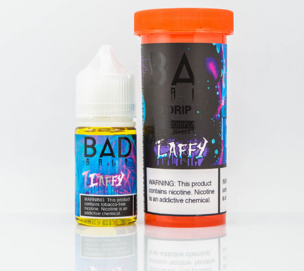 Жидкость Bad Drip Salt Laffy 30ml 25mg на солевом никотине со вкусом чернично-виноградной жвачки