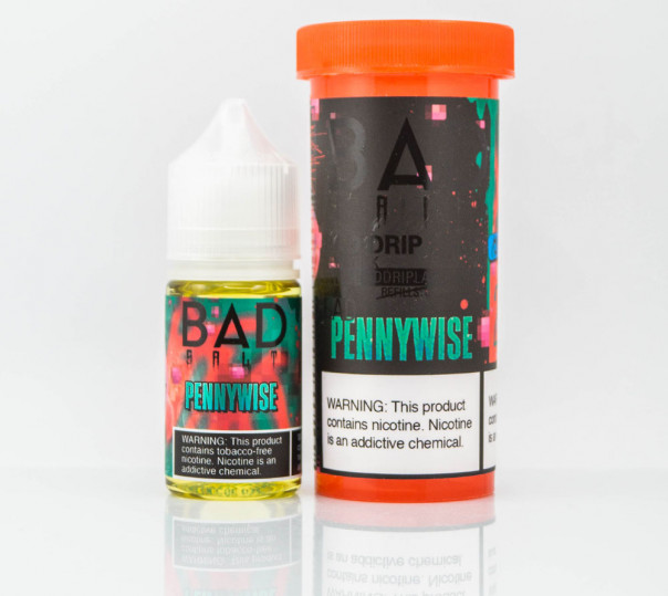 Жидкость Bad Drip Salt Pennywise 30ml 25mg на солевом никотине со вкусом арбузно-клубничной жвачки