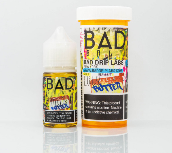 Рідина Bad Drip Salt Ugly Butter 30ml 25mg на сольовому нікотині зі смаком булочки з корицею та бананом