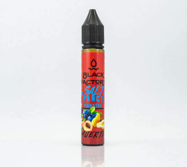 Рідина Fancy Monster Salt Muerte 25mg 30ml на сольовому нікотині зі смаком чорниці, персика та груші