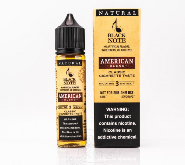 Рідина Black Note Organic American Blend 60ml 6mg на органічному нікотині