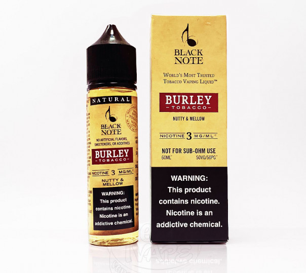 Жидкость Black Note Organic Burley 60ml 6mg на органическом никотине