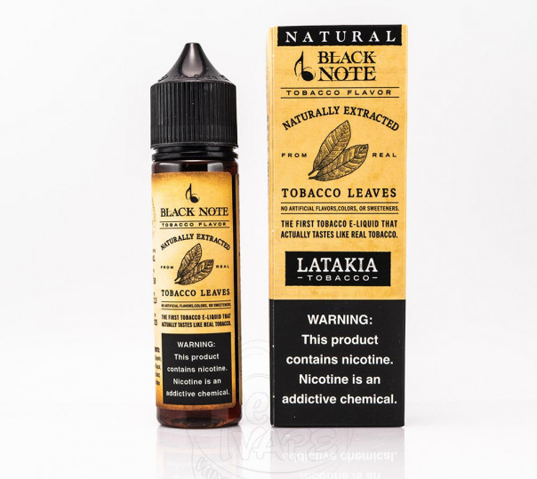 Жидкость Black Note Organic Latakia 60ml 3mg на органическом никотине