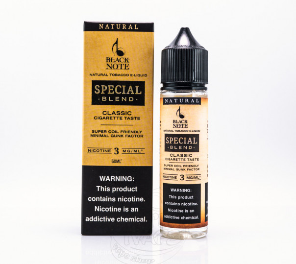 Жидкость Black Note Organic Special Blend 60ml 3mg на органическом никотине