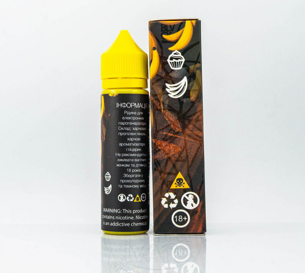 Жидкость Black Triangle Organic Banana Cake 60ml 0mg без никотина со вкусом бананового пирога