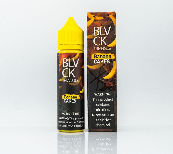 Рідина Black Triangle Organic Banana Cake 60ml 0mg без нікотину зі смаком бананового пирога