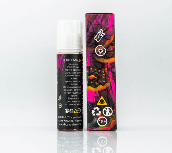 Рідина Black Triangle Organic Choco Donut 60ml 0mg без нікотину зі смаком шоколадного пончика