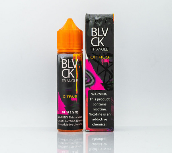 Рідина Black Triangle Organic Citrus Gum 60ml 0mg без нікотину зі смаком цитрусової жуйки